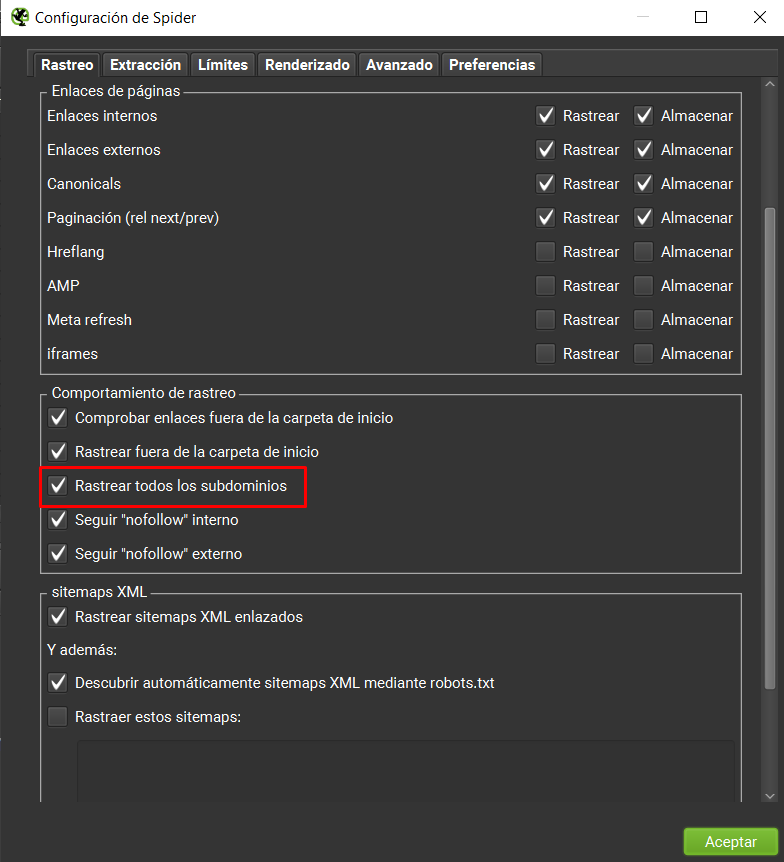 Guía de Screaming Frog SEO Spider