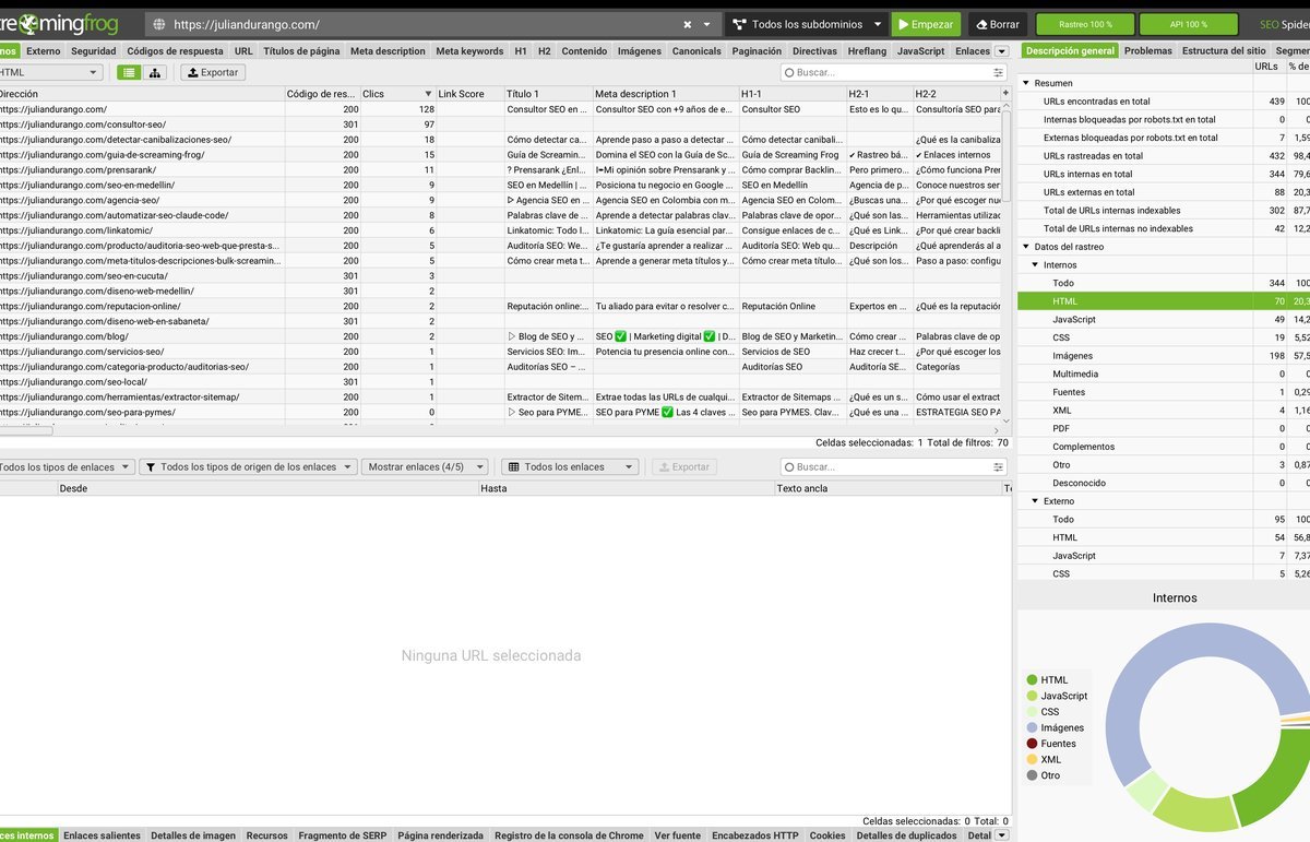 Tutorial de Screaming Frog: guía completa 2026